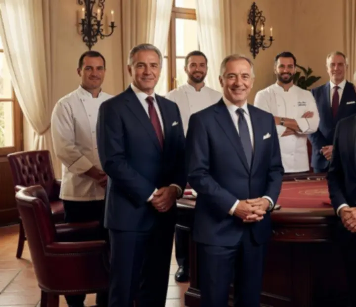 Retrato del equipo de cocina, sala y organización de eventos de Cartasfinas